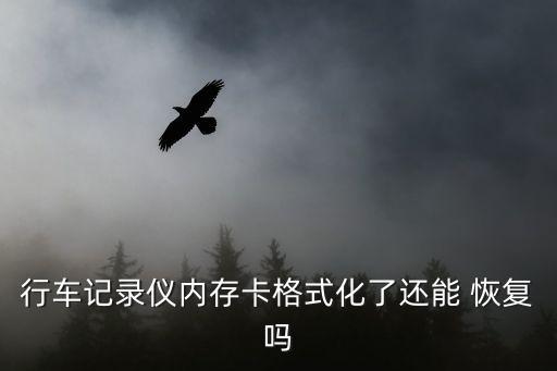 行車(chē)記錄儀內(nèi)存卡格式化了還能 恢復(fù)嗎