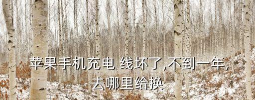  蘋果手機(jī)充電 線壞了,不到一年,去哪里給換