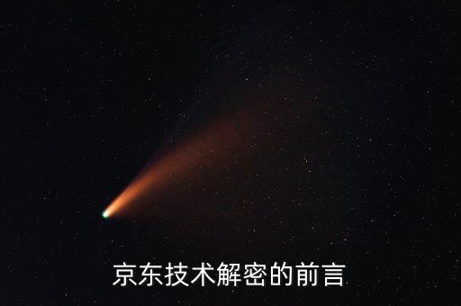 京東技術(shù)解密的前言