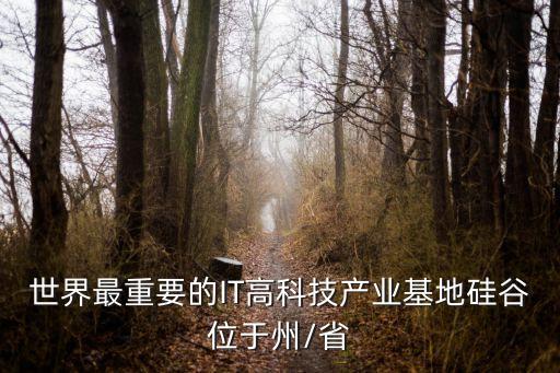 世界最重要的IT高科技產(chǎn)業(yè)基地硅谷位于州/省