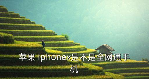 蘋果 iphonex是不是全網(wǎng)通手機