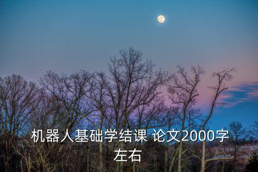 機器人碩士論文,關(guān)于機器人的論文