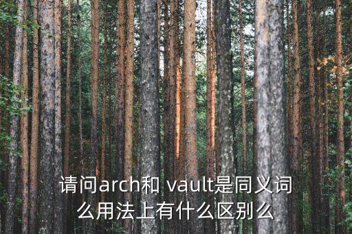 請問arch和 vault是同義詞么用法上有什么區(qū)別么