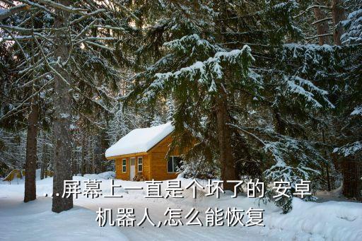 ...屏幕上一直是個(gè)壞了的 安卓 機(jī)器人,怎么能恢復(fù)
