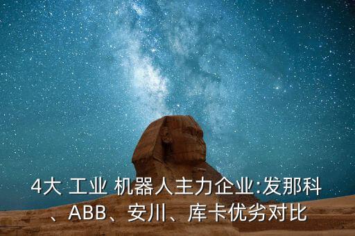 4大 工業(yè) 機(jī)器人主力企業(yè):發(fā)那科、ABB、安川、庫卡優(yōu)劣對比