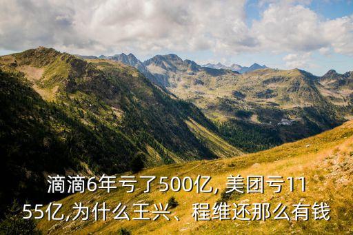 滴滴6年虧了500億, 美團(tuán)虧1155億,為什么王興、程維還那么有錢