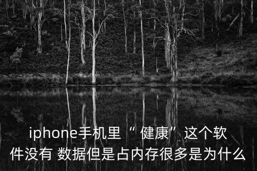 iphone手機(jī)里“ 健康”這個(gè)軟件沒(méi)有 數(shù)據(jù)但是占內(nèi)存很多是為什么