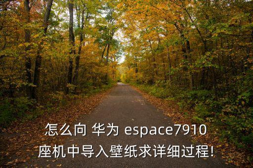 怎么向 華為 espace7910座機(jī)中導(dǎo)入壁紙求詳細(xì)過(guò)程!