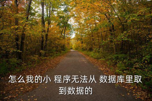 微信小程序獲得數(shù)據(jù)庫