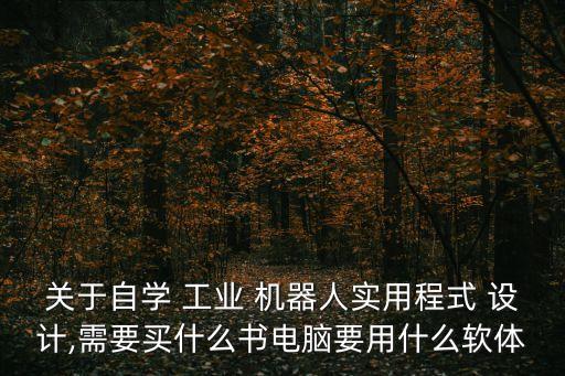 關(guān)于自學(xué) 工業(yè) 機(jī)器人實(shí)用程式 設(shè)計(jì),需要買什么書電腦要用什么軟體