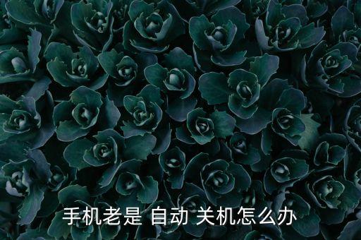 手機(jī)老是 自動(dòng) 關(guān)機(jī)怎么辦