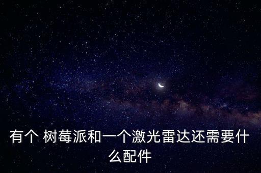 有個(gè) 樹莓派和一個(gè)激光雷達(dá)還需要什么配件
