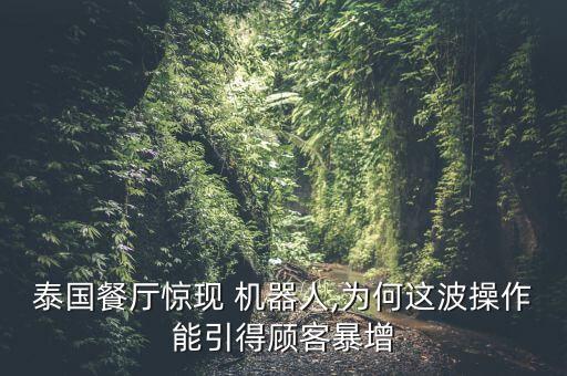 泰國餐廳驚現(xiàn) 機器人,為何這波操作能引得顧客暴增