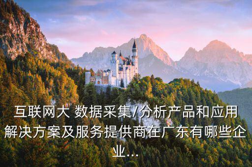 互聯(lián)網(wǎng)大 數(shù)據(jù)采集/分析產(chǎn)品和應(yīng)用解決方案及服務(wù)提供商在廣東有哪些企業(yè)...