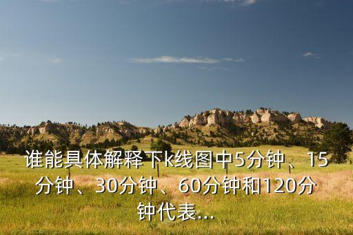 誰能具體解釋下k線圖中5分鐘、15分鐘、30分鐘、60分鐘和120分鐘代表...