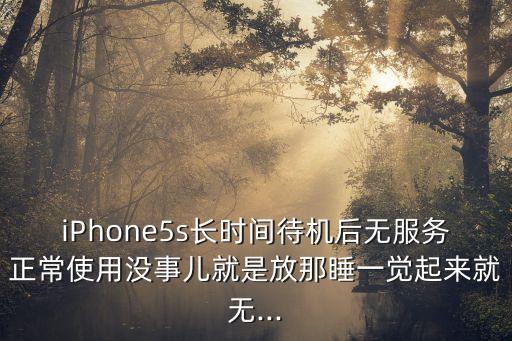 iPhone5s長(zhǎng)時(shí)間待機(jī)后無(wú)服務(wù)正常使用沒(méi)事兒就是放那睡一覺(jué)起來(lái)就無(wú)...