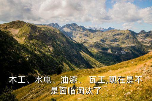 木工、水電、油漆、 瓦工,現(xiàn)在是不是面臨淘汰了