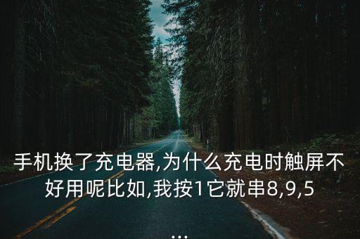 手機換了充電器,為什么充電時觸屏不好用呢比如,我按1它就串8,9,5...