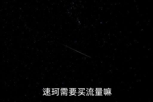  速珂需要買流量嘛
