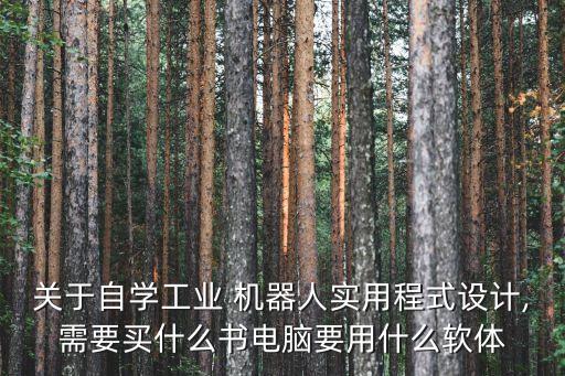 關(guān)于自學工業(yè) 機器人實用程式設計,需要買什么書電腦要用什么軟體