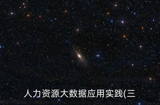 人力資源大數(shù)據(jù)應(yīng)用實(shí)踐(三