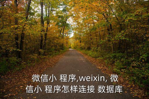  微信小 程序,weixin, 微信小 程序怎樣連接 數(shù)據(jù)庫