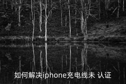 如何解決iphone充電線未 認(rèn)證