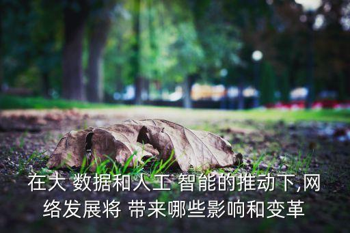 在大 數(shù)據(jù)和人工 智能的推動(dòng)下,網(wǎng)絡(luò)發(fā)展將 帶來(lái)哪些影響和變革