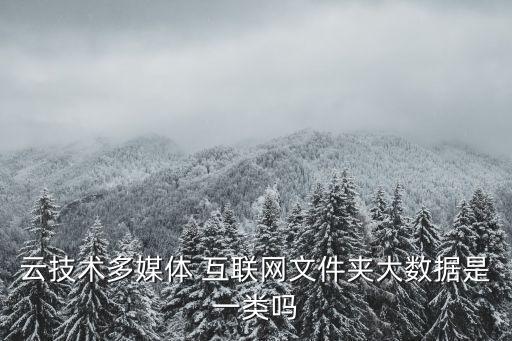 云技術(shù)多媒體 互聯(lián)網(wǎng)文件夾大數(shù)據(jù)是一類嗎