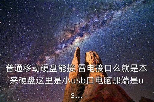 普通移動(dòng)硬盤能接 雷電接口么就是本來硬盤這里是小usb口電腦那端是us...