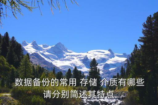  數(shù)據(jù)備份的常用 存儲 介質(zhì)有哪些請分別簡述其特點