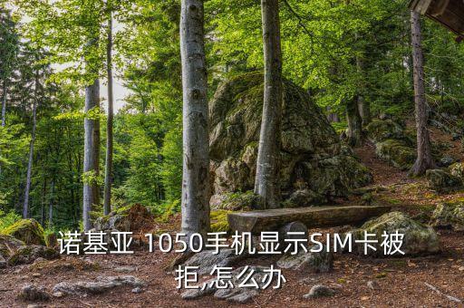 諾基亞 1050手機顯示SIM卡被拒,怎么辦