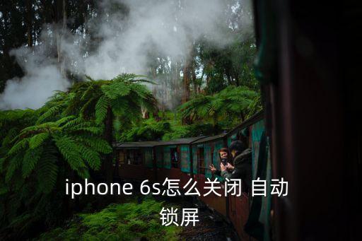 蘋(píng)果6s的自動(dòng)鎖屏在哪里設(shè)置