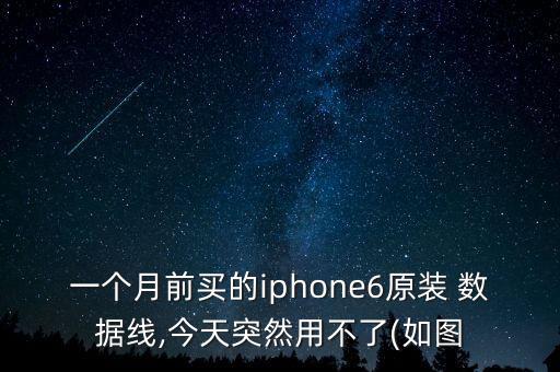 一個(gè)月前買(mǎi)的iphone6原裝 數(shù)據(jù)線,今天突然用不了(如圖