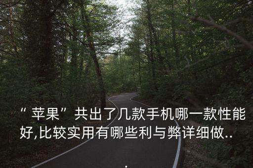 “ 蘋(píng)果”共出了幾款手機(jī)哪一款性能好,比較實(shí)用有哪些利與弊詳細(xì)做...