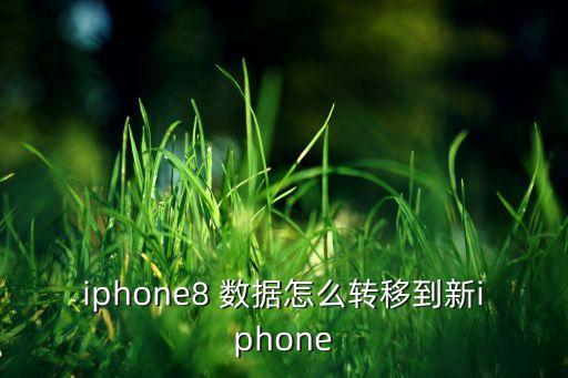 iphone8 數(shù)據(jù)怎么轉(zhuǎn)移到新iphone