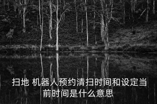  掃地 機器人預(yù)約清掃時間和設(shè)定當(dāng)前時間是什么意思