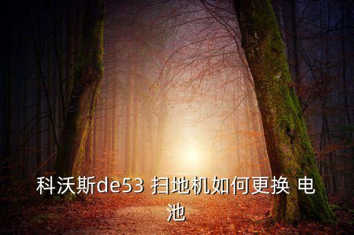 科沃斯de53 掃地機(jī)如何更換 電池