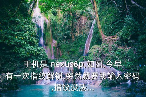 手機(jī)是 nexus6p,如圖,今早有一次指紋解鎖,突然就要我輸入密碼,指紋沒法...