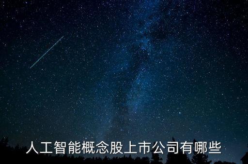 人工智能概念股上市公司有哪些