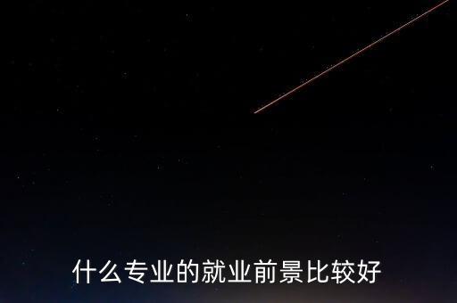 什么專業(yè)的就業(yè)前景比較好