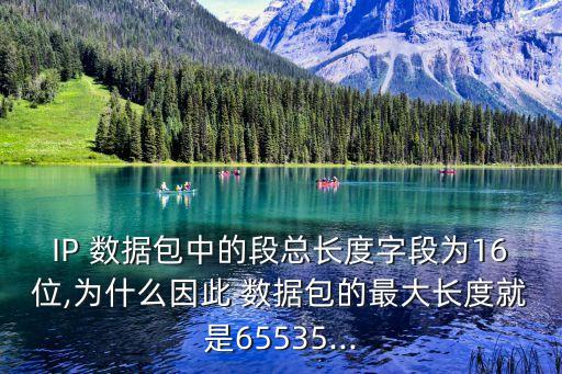IP 數(shù)據(jù)包中的段總長度字段為16位,為什么因此 數(shù)據(jù)包的最大長度就是65535...