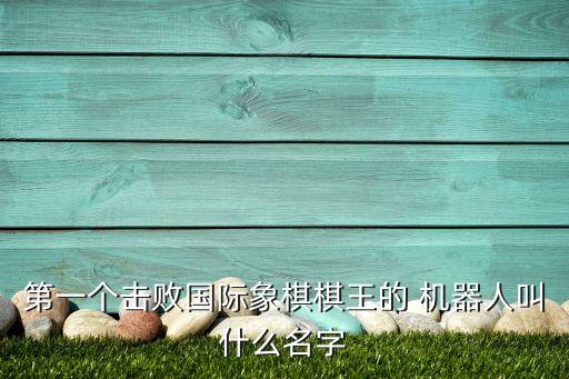 第一個擊敗國際象棋棋王的 機器人叫什么名字