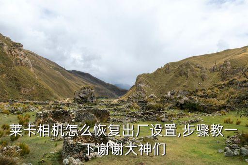 萊卡相機(jī)怎么恢復(fù)出廠設(shè)置,步驟教一下謝謝大神們