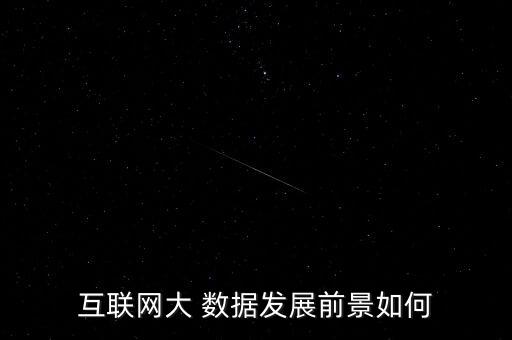 互聯(lián)網(wǎng)大 數(shù)據(jù)發(fā)展前景如何