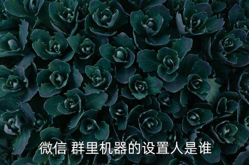 微信群里的機(jī)器人咋弄,微信里的群聊怎么找出來