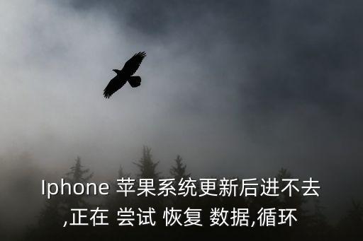 Iphone 蘋果系統(tǒng)更新后進(jìn)不去,正在 嘗試 恢復(fù) 數(shù)據(jù),循環(huán)