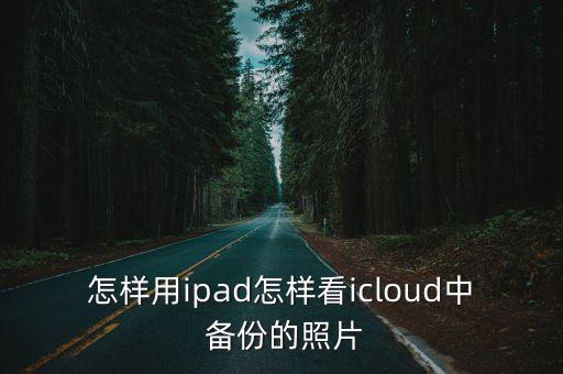 怎樣用ipad怎樣看icloud中 備份的照片
