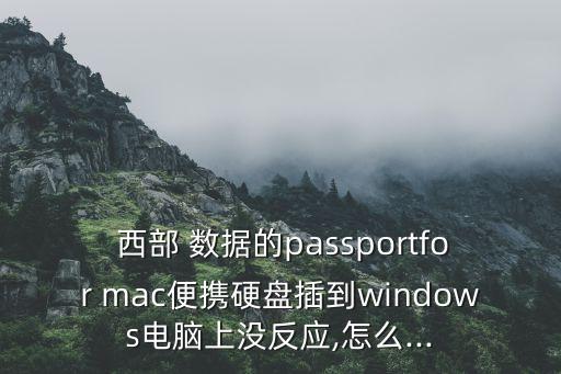 西部數(shù)據(jù) mac怎么用