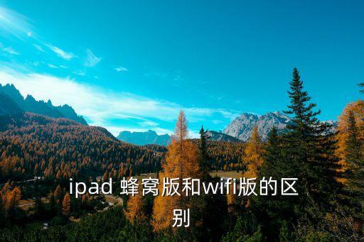 ipad蜂窩移動數(shù)據(jù)是什么